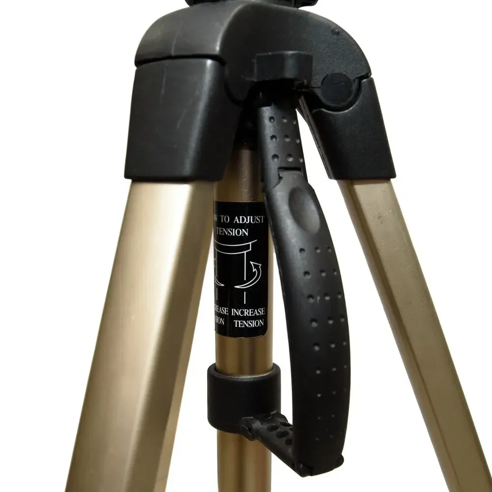 Sunpak 6464 Photo Video Aluminum Tripod W/ Retractable Leg Spikes